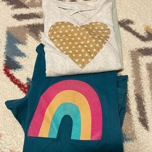 Girls long sleeve tops-Bundle of 2